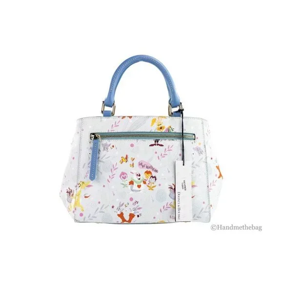 NEW Dooney & Bourke Disney Reigning Rabbits S Coated Cotton Zip Satchel Handbag - Picture 3 of 7